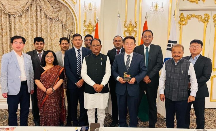 रायपुर : सियोल में मुख्यमंत्री श्री विष्णु देव साय और ATCA प्रतिनिधिमंडल की महत्वपूर्ण भेंट, छत्तीसगढ़ में निवेश की संभावनाओं पर हुई चर्चा