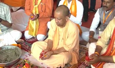 सीएम योगी आदित्यनाथ ने किया सरस्वती शिशु मंदिर का भूमि पूजन, शिक्षा को बताया समाज की आधारशिला