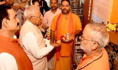 राज्यपाल श्री मंगुभाई पटेल ने दतिया शक्तिपीठ में की माँ पीताम्बरा की पूजा अर्चना