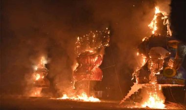 रायपुर : डब्लू आर एस कॉलोनी में रावण दहन: राज्यपाल रमेन डेका और मुख्यमंत्री विष्णु देव साय की उपस्थिति में उमड़ा उत्साह