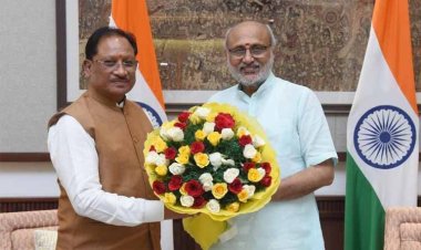 रायपुर : मुख्यमंत्री श्री विष्णु देव साय ने उपराष्ट्रपति श्री सी. पी. राधाकृष्णन से की सौजन्य भेंट