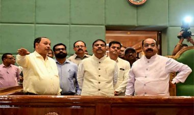 रायपुर : उप मुख्यमंत्री श्री अरुण साव ने विधानसभा भवन के लोकार्पण की तैयारियों का किया निरीक्षण