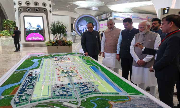 प्रधानमंत्री मोदी ने किया नवी मुंबई अंतरराष्ट्रीय हवाई अड्डे के पहले चरण का उद्घाटन