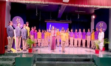 स्कूली बच्चों द्वारा सांकेतिक भाषा में राष्ट्रगान की मनमोहक प्रस्तुति