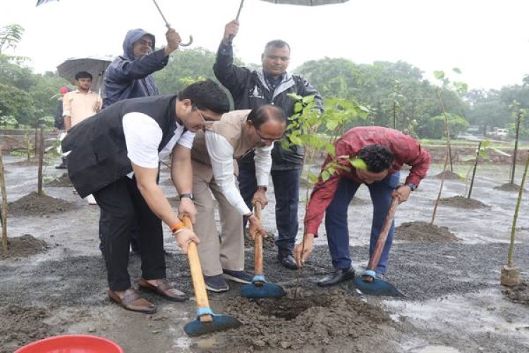 मुख्यमंत्री श्री चौहान ने लगाये पौधे