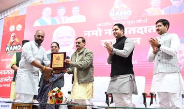 नमो नव मतदाता सम्मेलन में प्रदेश अध्यक्ष ने किया युवाओं को संबोधित