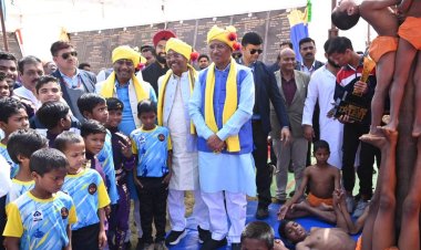 रायपुर : मलखंब खिलाड़ियों ने दिखाया शानदार प्रदर्शन