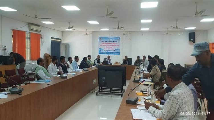 अटल भू - जल योजना अंतर्गत वाटर सिक्युरिटी प्लान का पुनरीक्षण कार्य 15 मार्च तक पूर्ण करें - आर.एम. सिंह