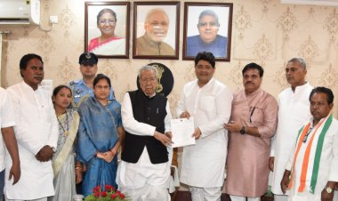 रायपुर : राज्यपाल श्री हरिचंदन को पार्षद प्रतिनिधि मंडल ने ज्ञापन सौंपा