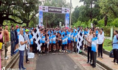 पचमढ़ी मानसून मैराथन : हल्की फुहारों के बीच रनर्स ने लगाई दौड़