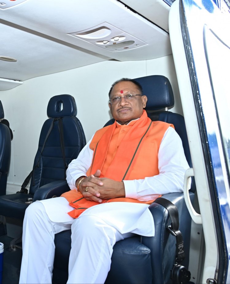 रायपुर : मुख्यमंत्री श्री विष्णु देव साय भगवान भोरमदेव के दर्शन के लिए कवर्धा रवाना