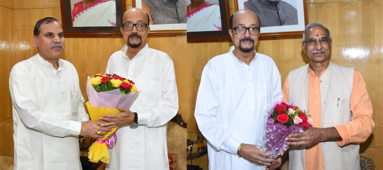 रायपुर : राज्यपाल श्री रमेन डेका से पूर्व सांसदों ने की सौजन्य मुलाकात
