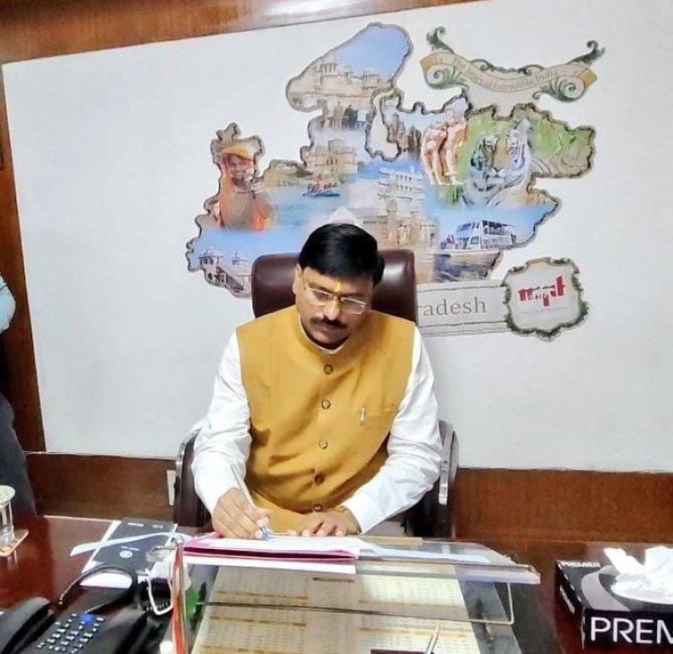 राज्य मंत्री श्री लोधी ने किया पर्यटन निगम अध्यक्ष का पदभार ग्रहण