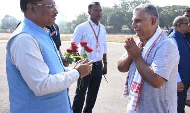 रायपुर : मुख्यमंत्री श्री विष्णु देव साय एवं केन्द्रीय मंत्री श्री मंडाविया जशपुर पहुंचे