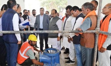 रायपुर : उप मुख्यमंत्री श्री अरुण साव ने मिशन अमृत के तहत निर्माणाधीन जल प्रदाय योजना का किया औचक निरीक्षण