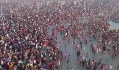 आज सुबह 8 बजे तक 36 लाख 35 हजार लोगों ने किया स्नान