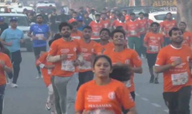 मुरादाबाद में फिट इंडिया फिट मुरादाबाद प्रगमन मैराथन दौड़ का आयोजन