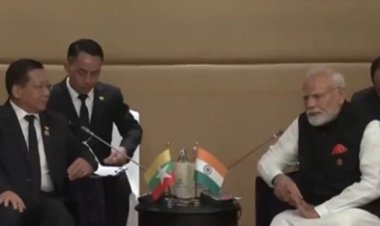 पीएम नरेंद्र मोदी ने की म्यांमार के वरिष्ठ जनरल मिन आंग हलिंग से मुलाकात