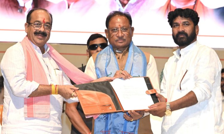रायपुर : तिलहन फसलों को बढ़ावा देने में छत्तीसगढ़ तेलघानी विकास बोर्ड एवं साहू समाज की अहम भूमिका : मुख्यमंत्री श्री विष्णु देव साय