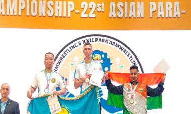 रायपुर : श्रीमंत झा ने एशियन पैरा-आर्म रेसलिंग में जीता रजत पदक