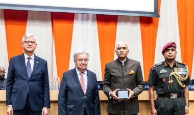 संयुक्त राष्ट्र ने शांति मिशन में सेवा के दौरान शहीद हुए शांतिरक्षक ब्रिगेडियर अमिताभ झा और हवलदार संजय सिंह को डैग हैमरशॉल्ड पदक से सम्मानित किया