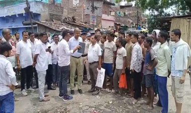 गुलजारबाग रेलवे गुमटी पर प्रस्तावित आरओबी का निरीक्षण