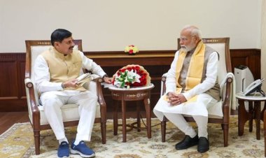 प्रधानमंत्री श्री मोदी से मुख्यमंत्री डॉ. यादव ने नई दिल्ली में की सौजन्य भेंट