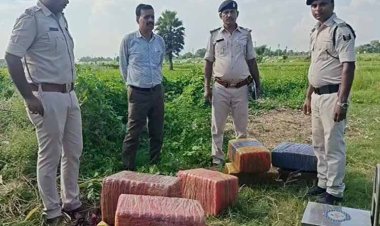 रक्सौल पुलिस की बड़ी कार्रवाई: 107 किलो गांजा बरामद, 25 लाख से अधिक की कीमत