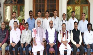 रायपुर : राज्यपाल श्री रमेन डेका से जम्मू-कश्मीर के उपराज्यपाल श्री मनोज सिन्हा ने की सौजन्य मुलाकात